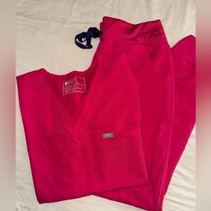 Figs Scrub Set Ultra Rose